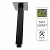 Boss & Wessing AQS Douchearm Luxe Vierkant Plafondbevestiging 20cm Mat Zwart