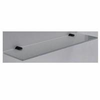 AQS Planchet Mia Glas Bevestigingspunten Mat Zwart