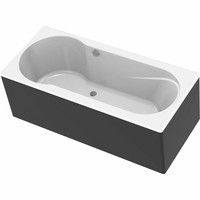 Inbouw Duo Ligbad Wisa New Fontana 170x75x50 cm Wit