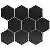 The Mosaic Factory Mozaïek Barcelona 25.6x29.6 cm Geglazuurd Porselein Hexagon Mat Wit (Prijs Per m2)