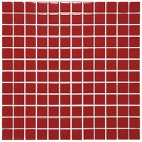 Mozaïek Barcelona 30x30cm Geglazuurd Porselein Glanzend Rood (Prijs Per m2)