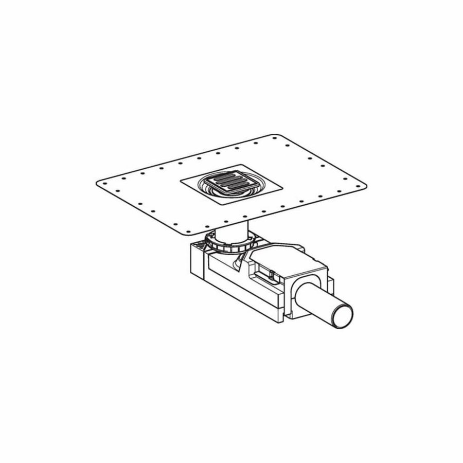 Doucheput Vloer Geberit Ruwbouwset 6.5-9 cm Waterslot 50 mm 154052001