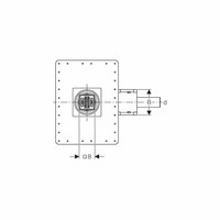 Doucheput Vloer Geberit Ruwbouwset 9-20 cm Waterslot 50 mm 154050001