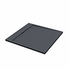 Best Design Douchebak Best Design Decent 100x100x3.5cm Solid Surface Mat Zwart