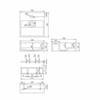 Fontein Ideavit Solidcube 30x30x10 cm Solid Surface Mat Wit