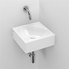 Clou Hoekfontein Clou Flush 5 27x27x10cm Keramiek Glans Wit (Zonder Kraangat)