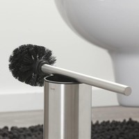 Vrijstaande Toiletborstel met Houder Tiger Colar RVS Geborsteld