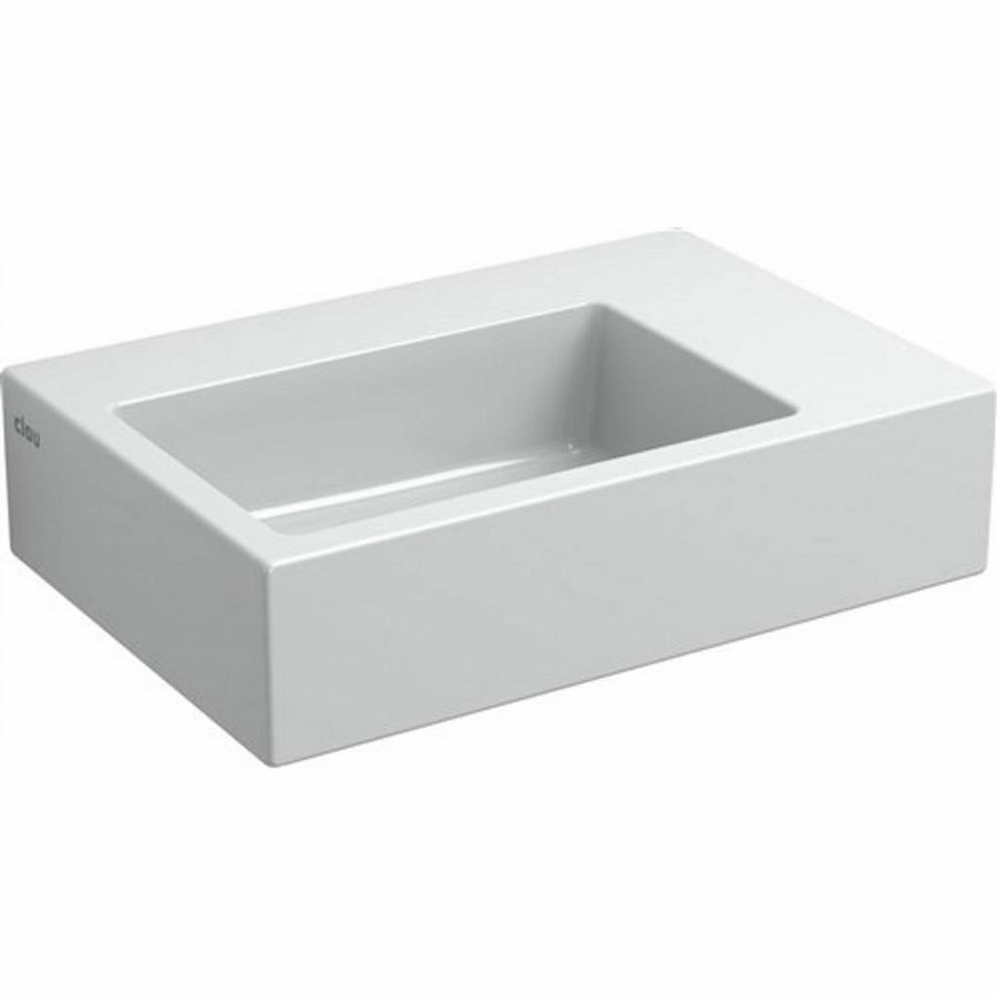 Fontein Clou Flush 2 36x24.5x9cm Keramiek Glans Wit (Zonder Kraangat)