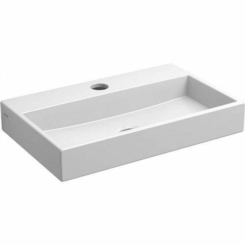 Fontein Clou Mini Wash Me 38x24x6cm Keramiek Glans Wit (Met Kraangat) 