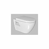 Sanicare Wandcloset Sanicare Soft-Close Toiletzitting Met Anti-Slip Bumper 51x36 cm Wit Keramiek