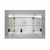 Spiegelkast Sanicare Qlassics Ambiance 120 cm 2 Deuren Grey-Wood