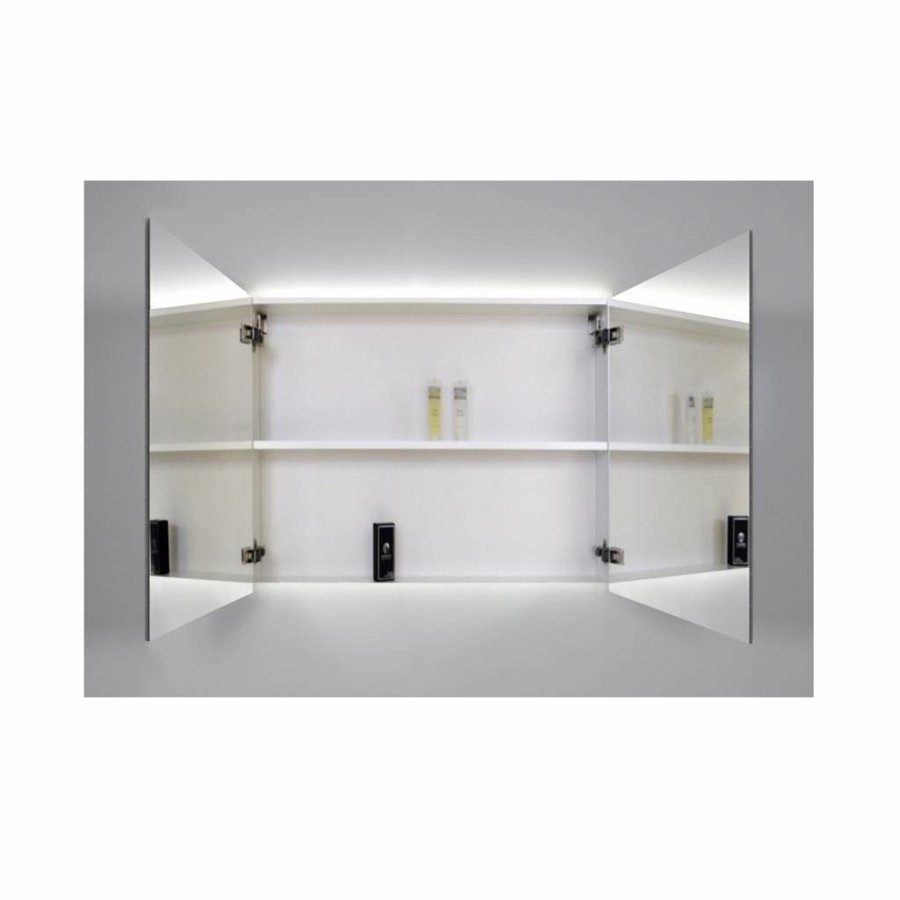 Spiegelkast Sanicare Qlassics Ambiance 90 cm 2 Deuren Schots-Eiken