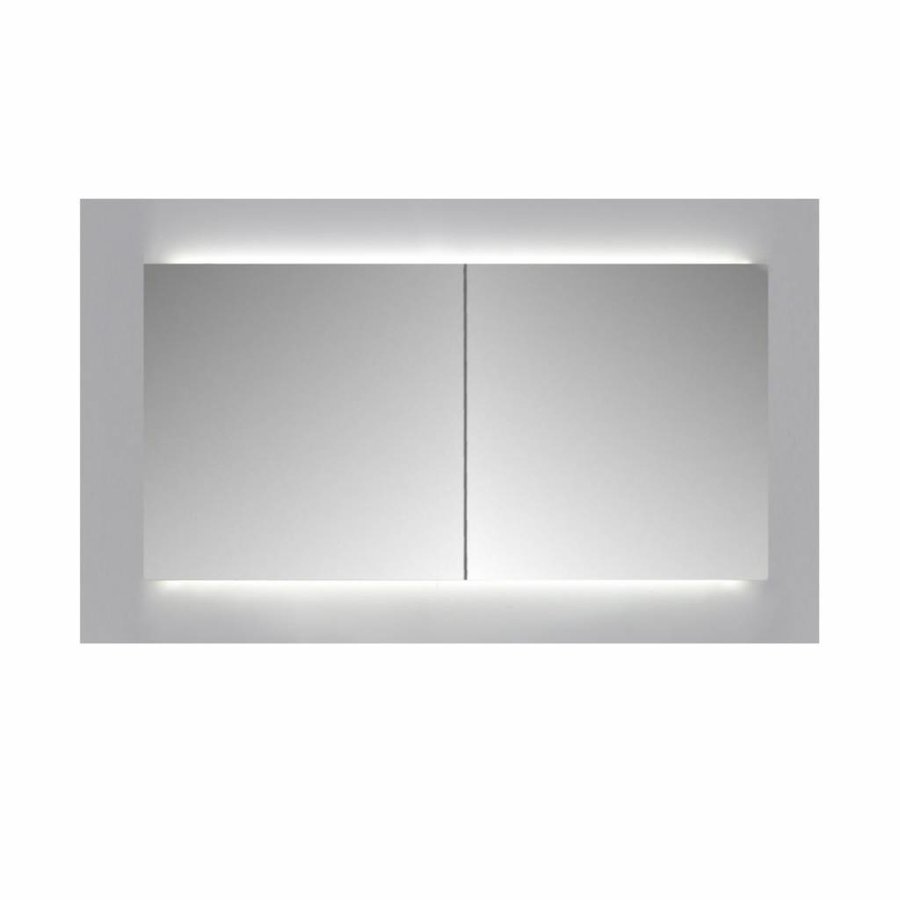 Spiegelkast Sanicare Qlassics Ambiance 80 cm 2 Deuren Grey-Wood
