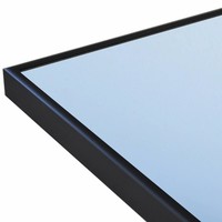Badkamerspiegel Sanicare Q-Mirrors 60x70x2cm Zwart