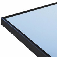 Badkamerspiegel Sanicare Q-Mirrors 90x70x2cm Zwart