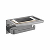 Best Design Toiletrolhouder met Telefoonplankje Best Design 18x12 cm RVS Geborsteld (zonder telefoon)