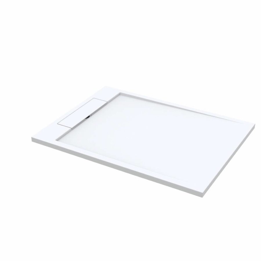 Douchebak Best Design Decent 120x90x3.5 cm Solid Surface Mat Wit