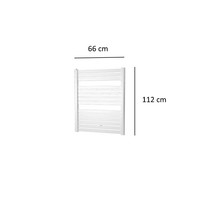 Designradiator Plieger Vela 635 Watt Zijaansluiting 112x66 cm Wit