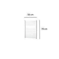 Designradiator Plieger Vela 359 Watt Zijaansluiting 70x56 cm Wit