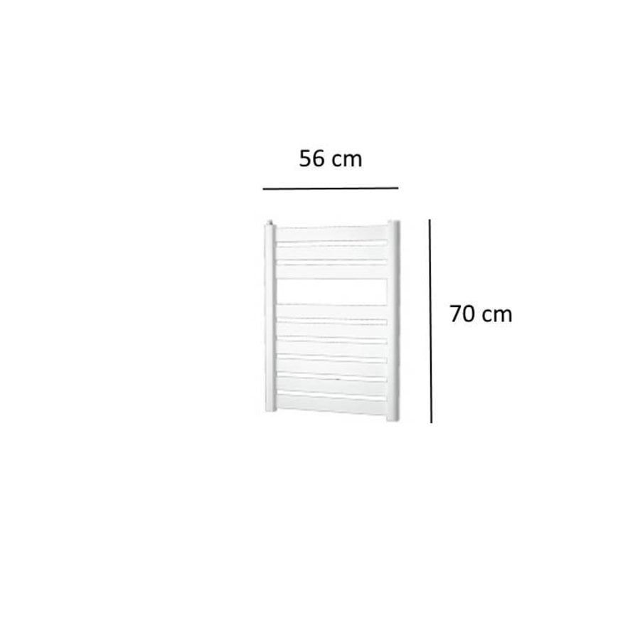 Designradiator Plieger Vela 359 Watt Zijaansluiting 70x56 cm Wit