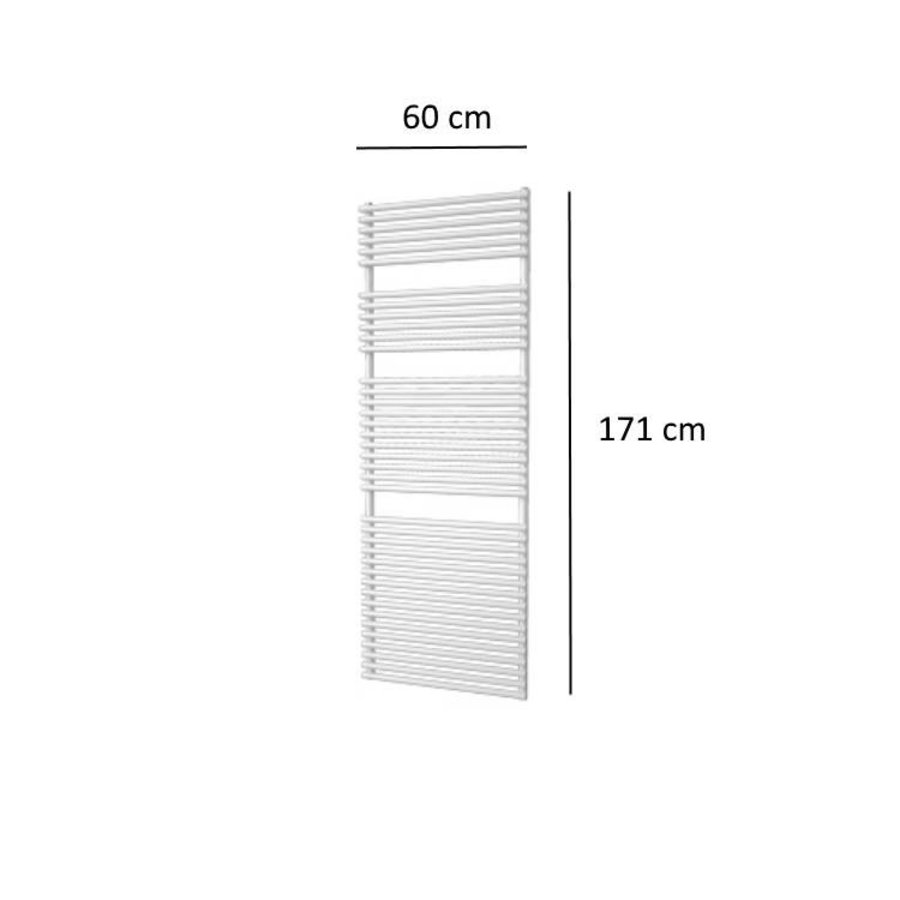 Designradiator Plieger Florian 1046 Watt Vier Aansluitpunten 171x60 cm Wit