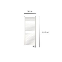 Designradiator Plieger Palermo Elektrisch 500 Watt 111,1x50 cm Wit