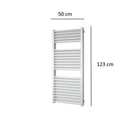 Designradiator Plieger Imola 802 Watt Met Zijaansluiting 123x50 cm Wit