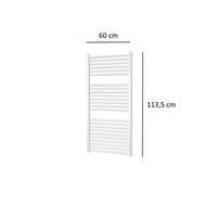 Designradiator Plieger Quadro 627 Watt Zijaansluiting 113,5x60 cm Wit