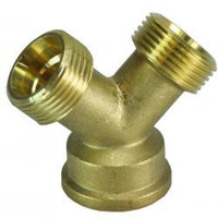 Mess.Y-stuk connector 3/4''bi - 2xbui.