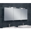 Wiesbaden Luxe spiegelkast +Led verlichting 140x60x14cm
