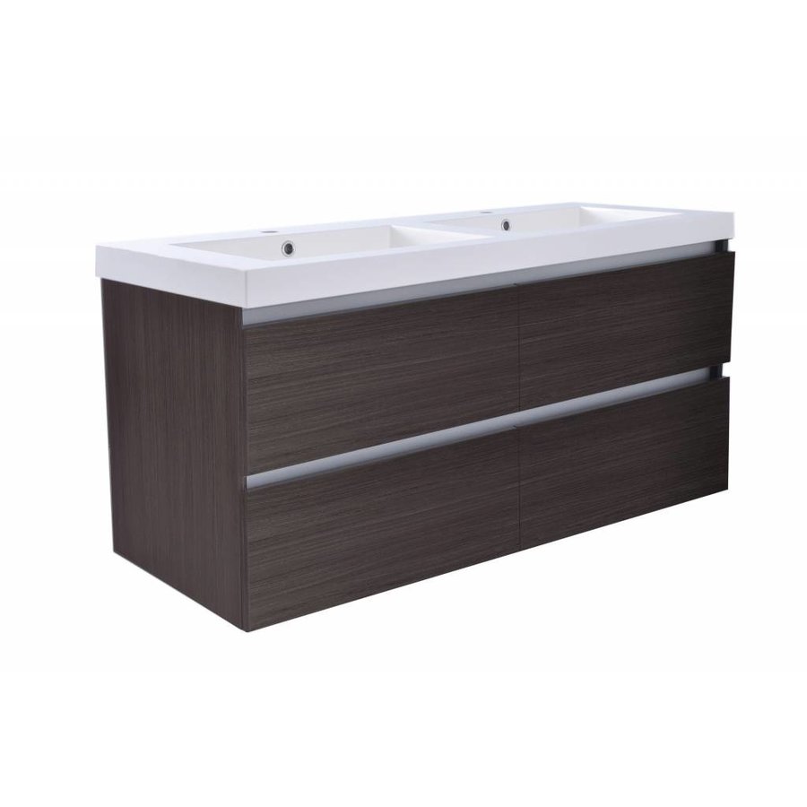 Wiesbaden Vision onderkast dubbel+4 laden 120x46 houtnerf grijs