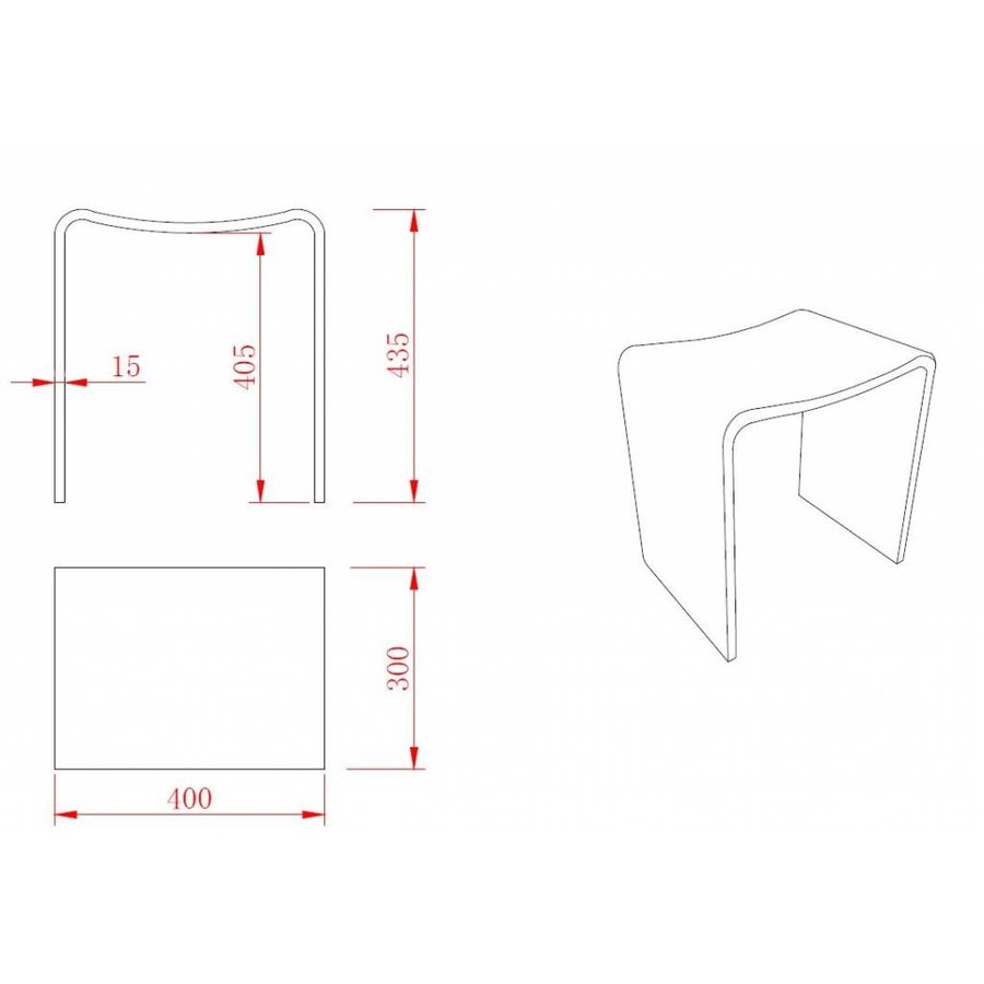 Solid Surface kruk  400x300x425