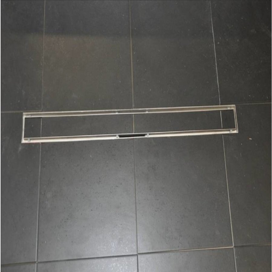 Tegelrooster RVS Wiesbaden Voor Douchegoot 100x7cm