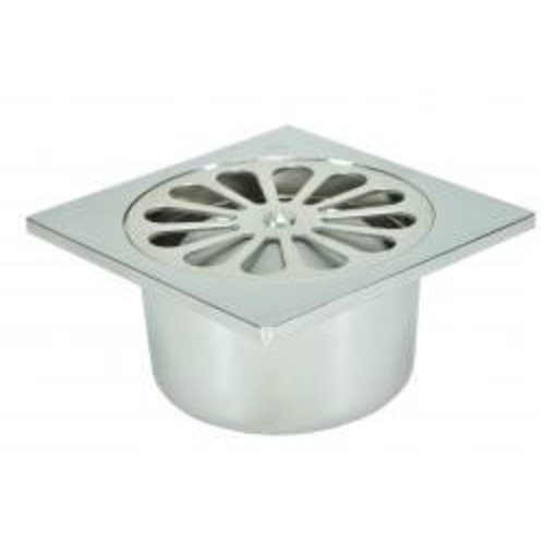 Chroom ABS doucheput 10x10 onder 40mm 