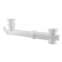 Riko gootsteen duplo afvoer ongelijk 11/2''