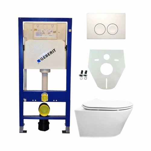 Geberit UP 100 Vesta wc+ Flatline zitt.+ Delta 21 wit 