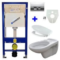 Geberit UP 100 + Neptunus WC +Ultimo zitt + Delta 50 gl.chr