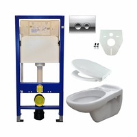 Geberit UP 100 + Neptunus WC +Ultimo zitt + Delta 21 gl.chr