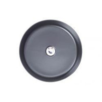 Wiesbaden Link opzetwastafel rond 400x145 zwart