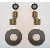 Wiesbaden Rio set S-kopp.+ rozet 1/2''x3/4'' geb.staal