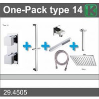 Wiesbaden one-pack inbouwthermostaatset type 14 (30cm)