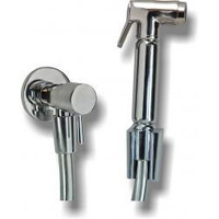 Wiesbaden complete set knijp handdouche+slang+hoekstopkraan