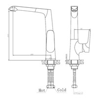 Wiesbaden Tarma ��nhendel-keukenmengkraan chroom