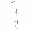 Wiesbaden Caral-Eco douche-opbouwset + therm. mengkraan chroom