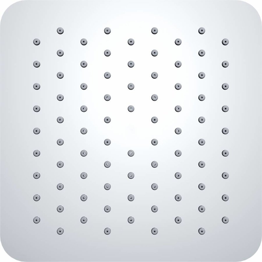 Wiesbaden UFO Luxe hoofddouche vierkant 200mm Ultra plat chroom