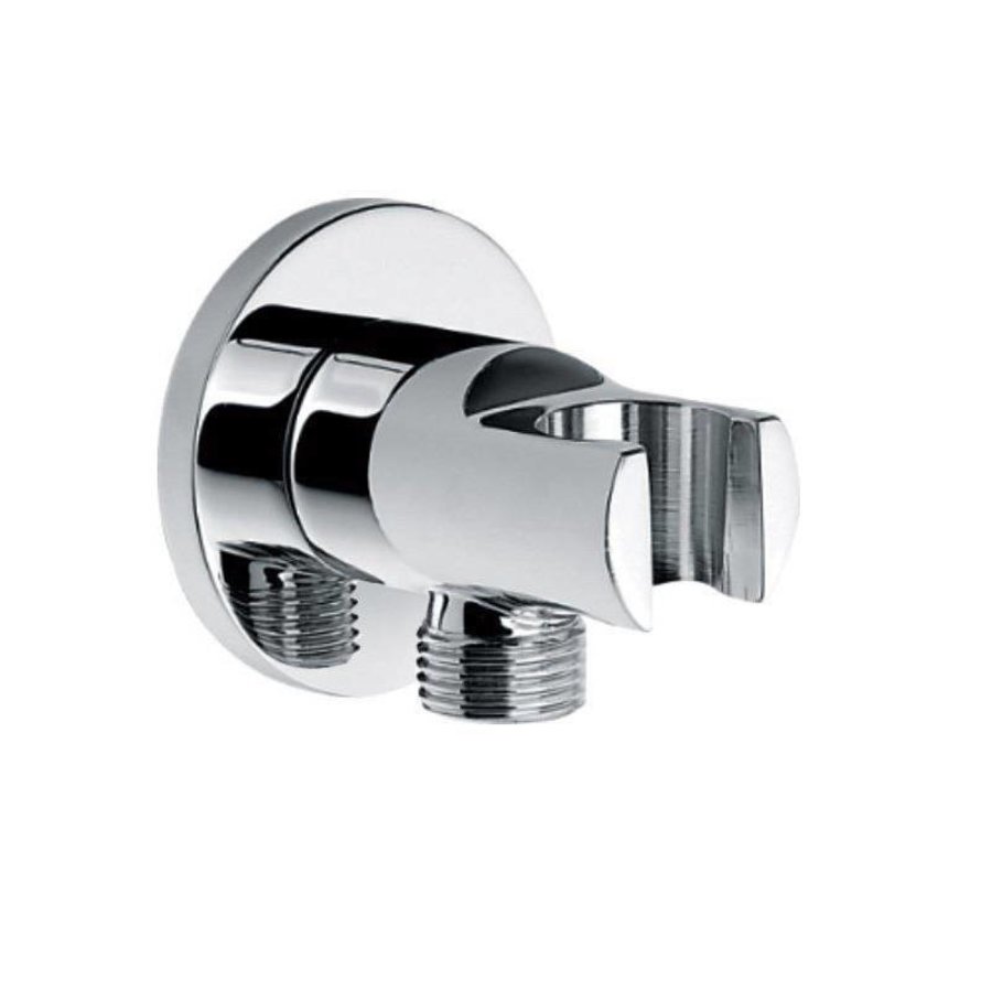 Muur Doucheaansluiting Met Opsteek  Wiesbaden 1'2 Inch Messing Chroom
