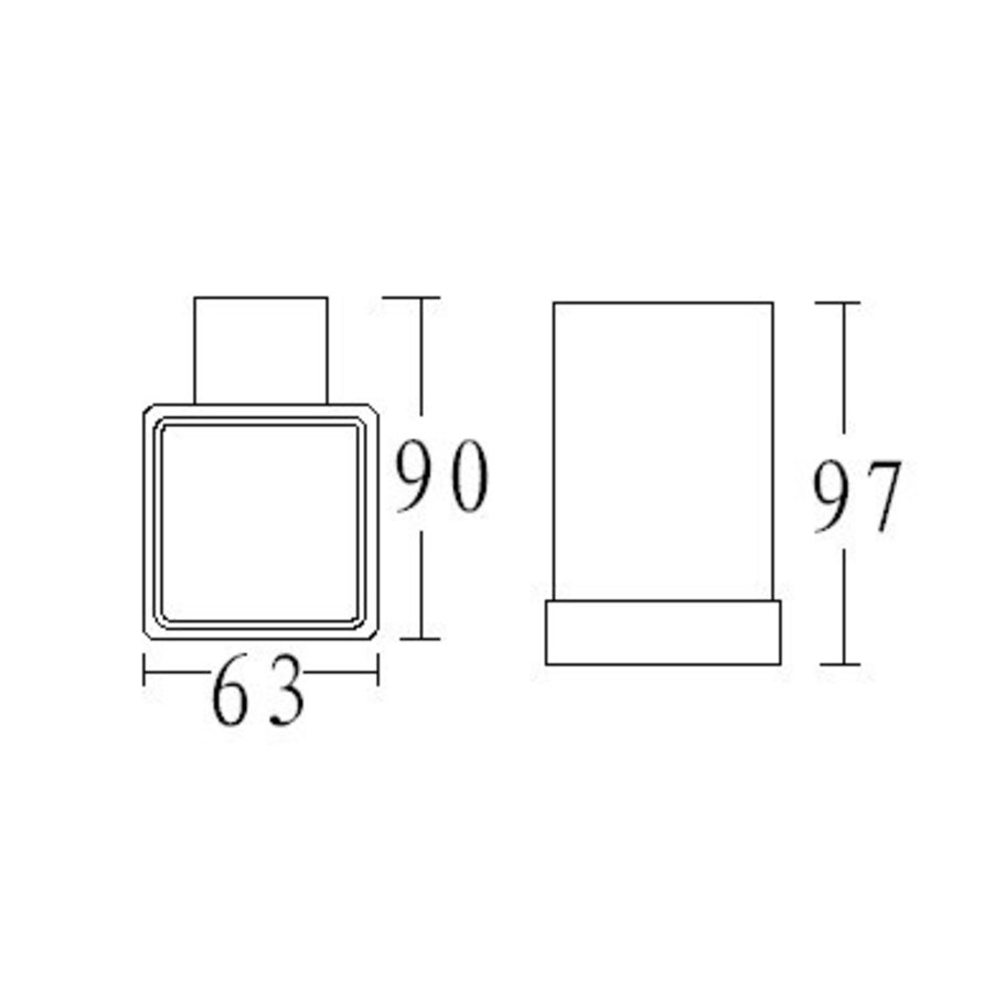 Wiesbaden Eris los glas tbv glashouder 28.4001