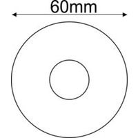 Chroom kraanrozet 3/4x20mm