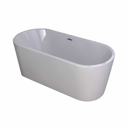 Wiesbaden libero vrijstaand acryl ligbad 178 x 80 + waste wit 