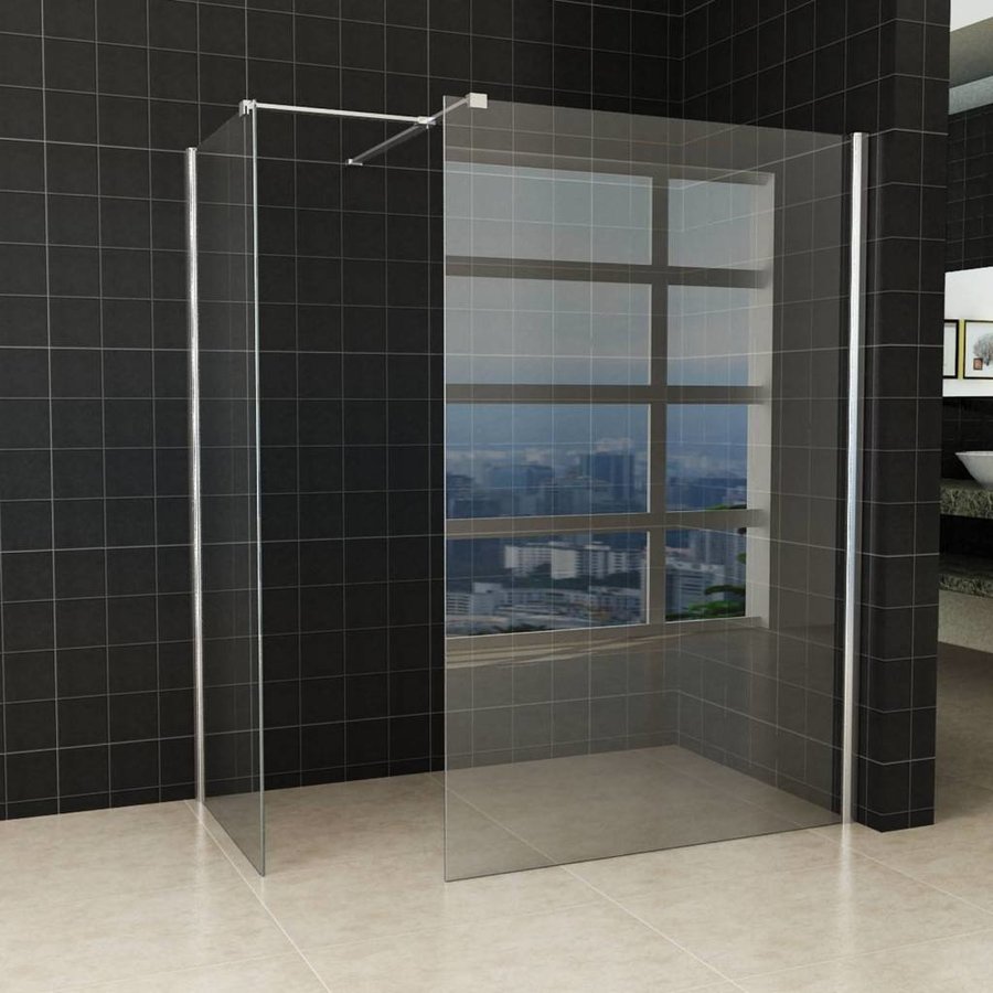 Wiesbaden inloopdouche combinatie-set 1300x900x2000 10mm nano